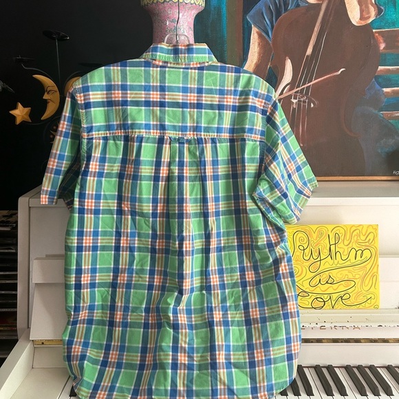 Chaps Multicolor Plaid Button-Down Shirt M - Picture 2 of 16